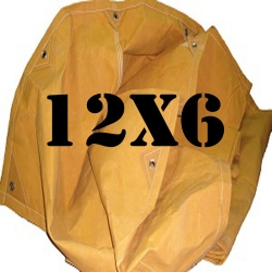 Lona Encerado Algodão 12x6 + ilhóses c/ 50cm